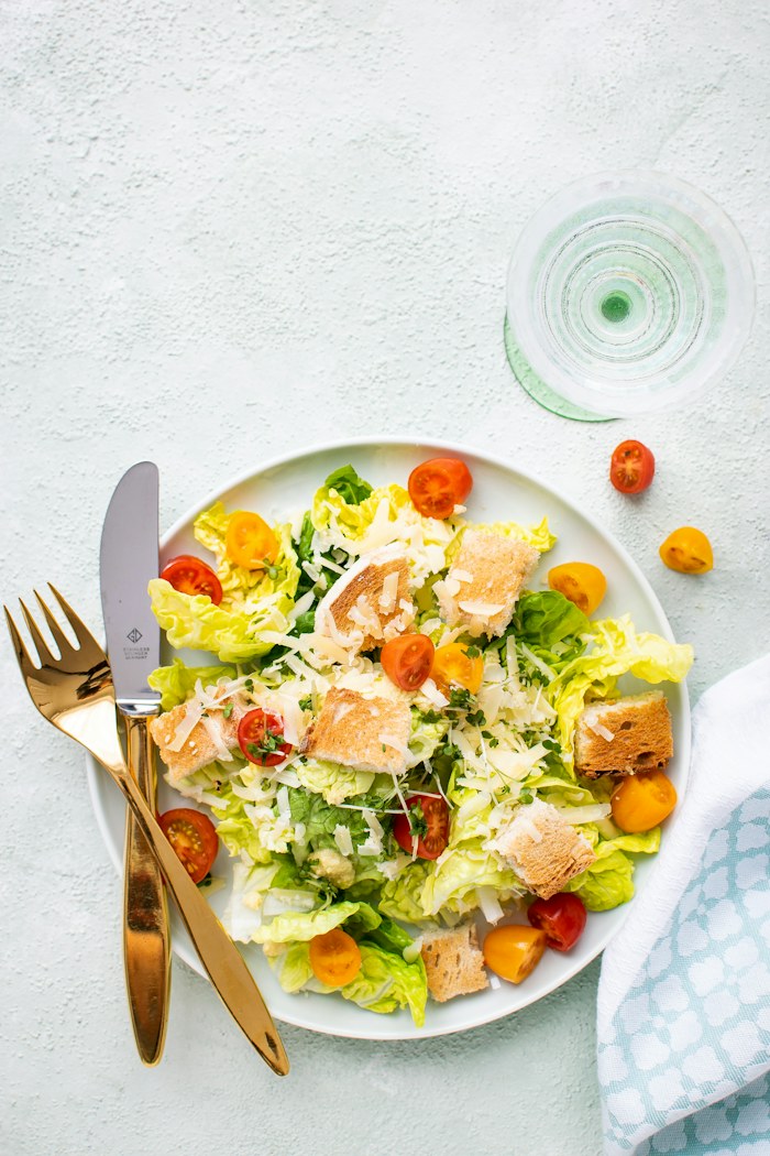 Colorful garden bowl with fresh ingredients